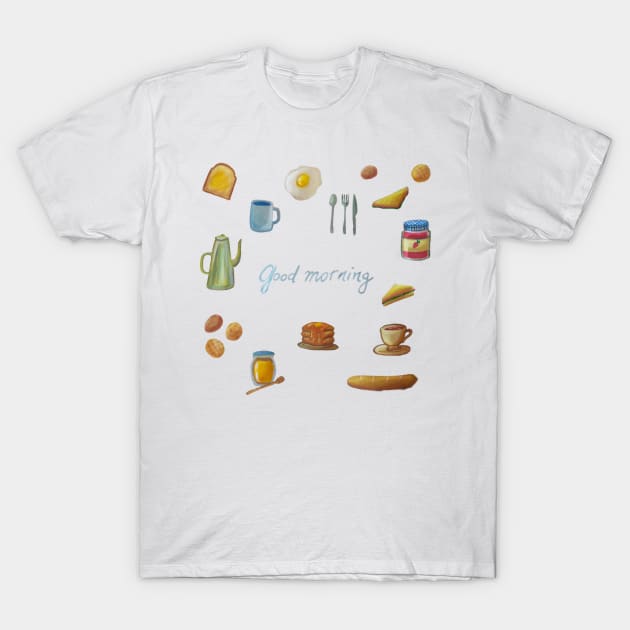 Breakfast T-Shirt by karinasaita